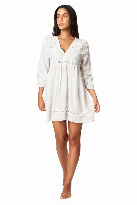 Goa Casual Mini Dress Elegant Mini Dress with Pleats