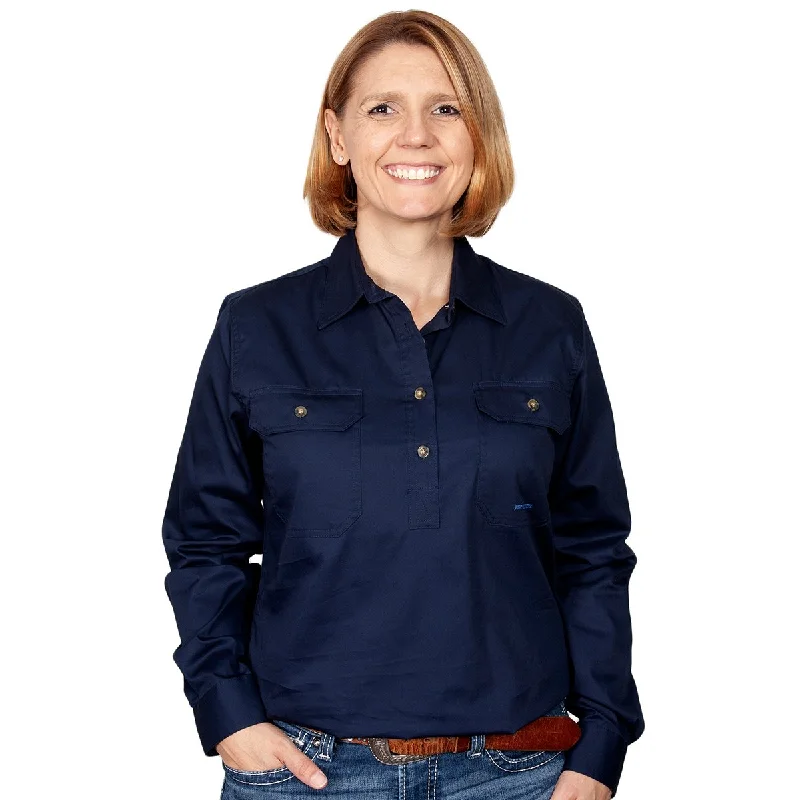 Just Country Wms Jahna Workshirt Casual Plain Short Shirt