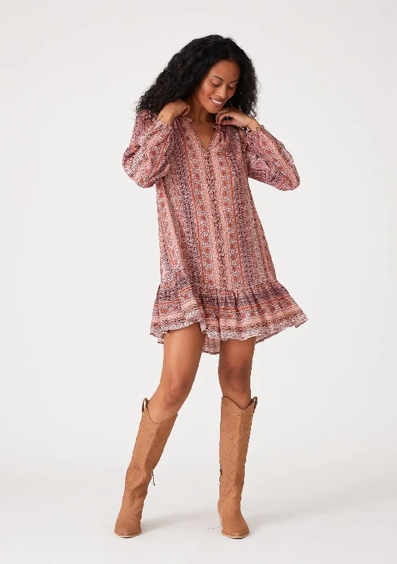 Kenzie Mini Dress Cozy Satin Mini Dress