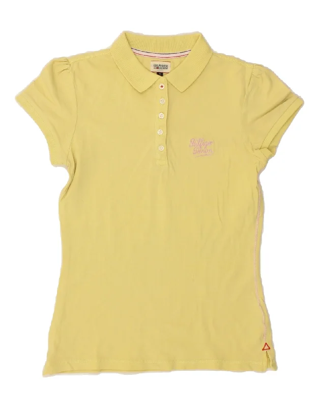 TOMMY HILFIGER Womens Polo Shirt UK 10 Small Yellow Cotton Classic Casual Short Sleeve TOMMY HILFIGER Womens Polo Shirt UK 10 Small Yellow Cotton Classic Casual Short Sleeve