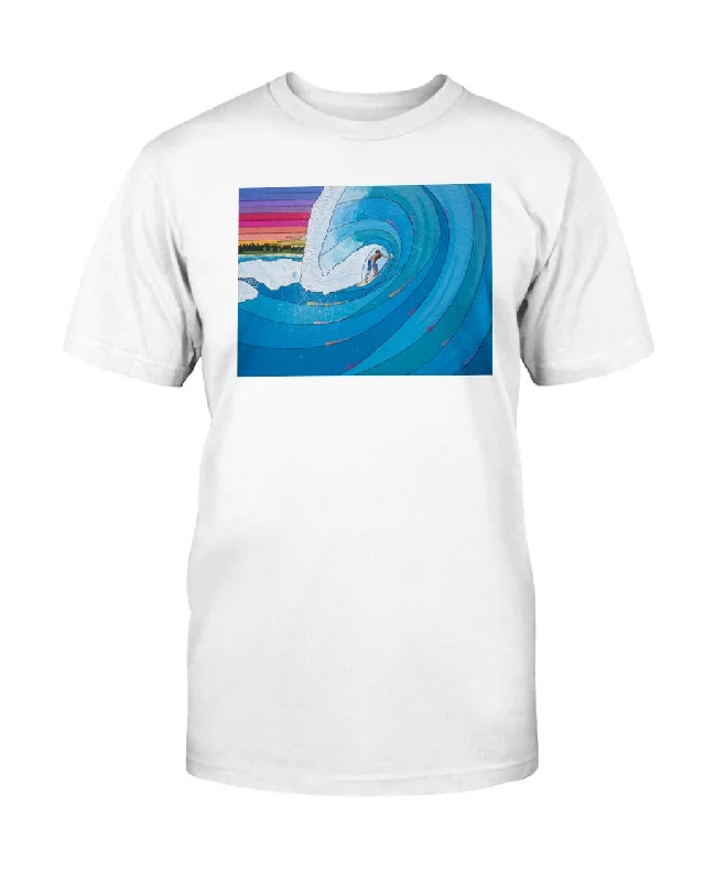 Big Wave Surfer - Unisex T-Shirt Ribbed T-Shirt High Neck Heavyweight