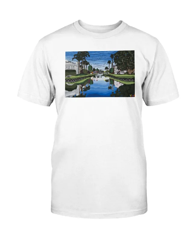 Venice Canals 1 - Unisex T-Shirt Sequined Glittery Shiny