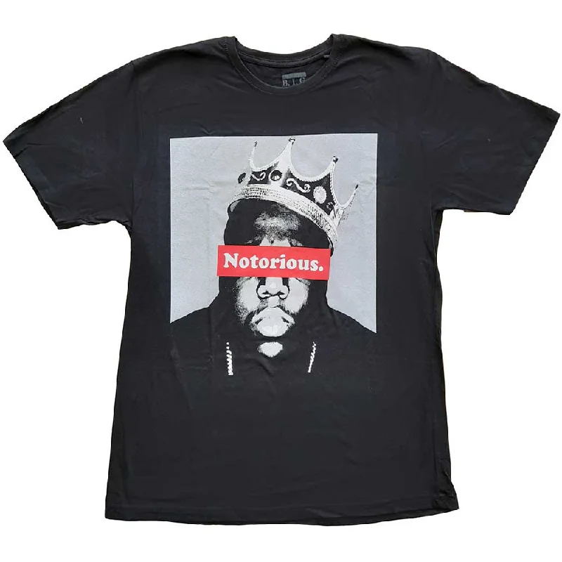 Biggie Smalls | Official T-Shirt | Notorious Zippered Front Buttoned Front Snap Front