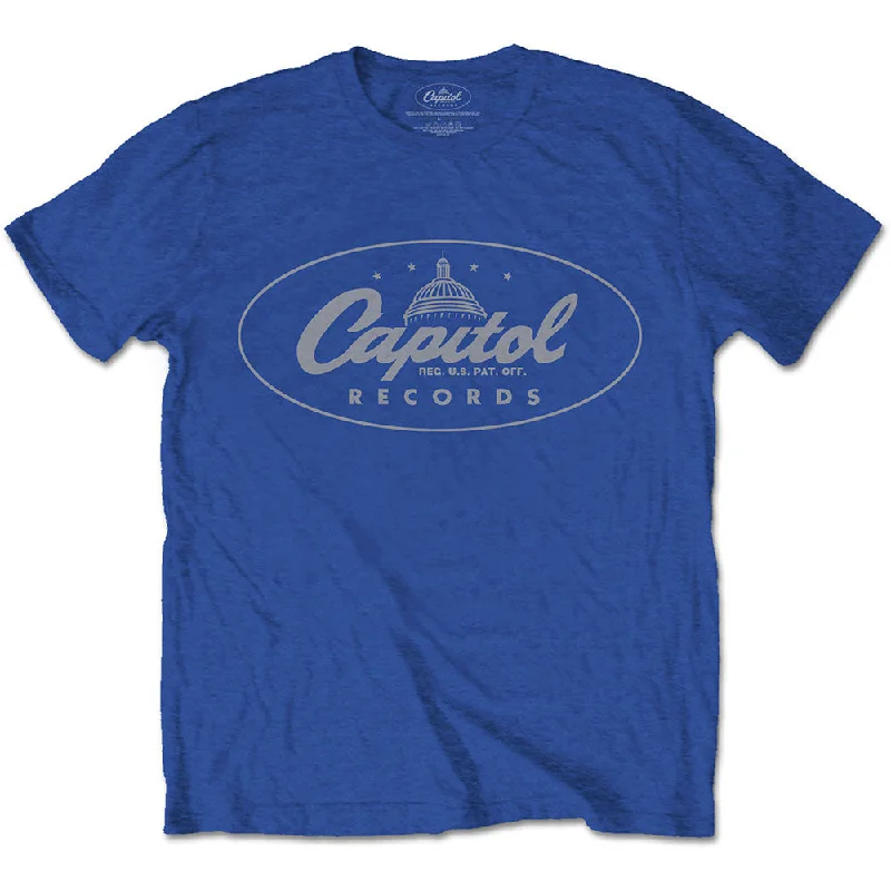 Capitol Records | Official Band T-Shirt | Logo Handmade Hand-knitted Hand-woven