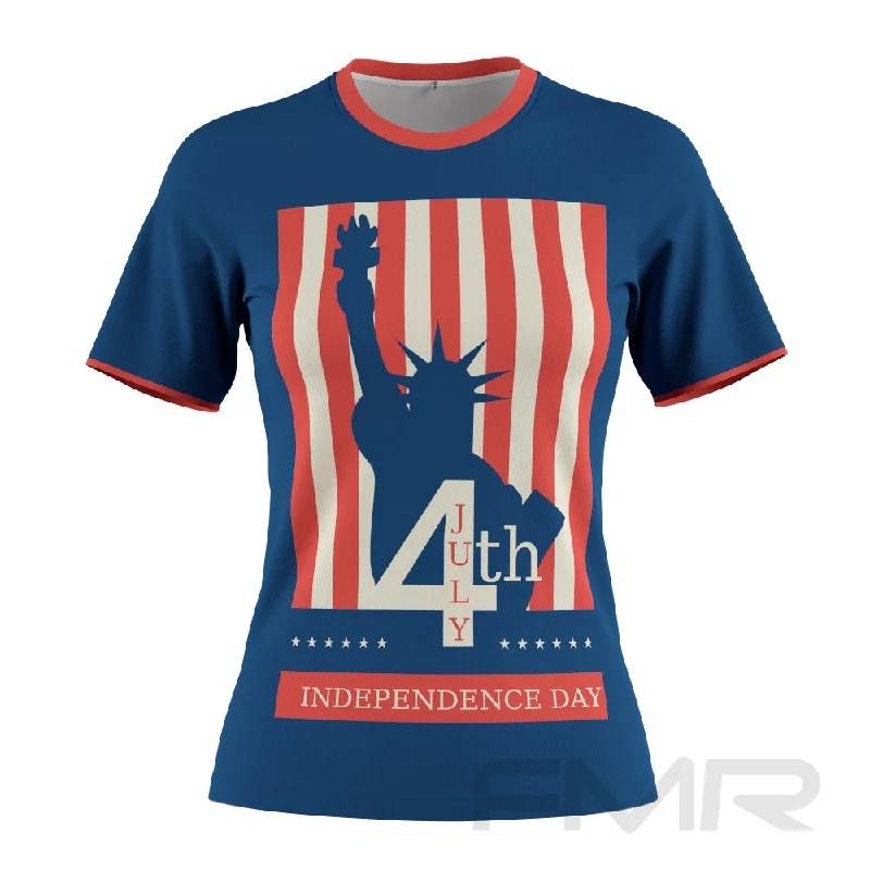 FMR Independence Day Women's Performance T-Shirt Anti-Pilling Machine Wash Handmade