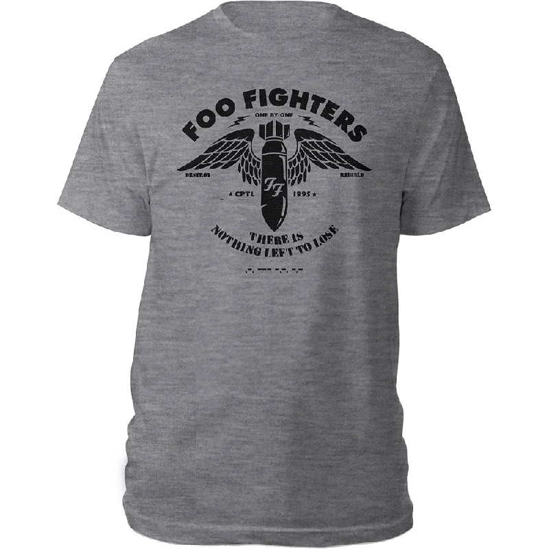 Foo Fighters | Official Band T-Shirt | Stencil Striped Floral Plaid