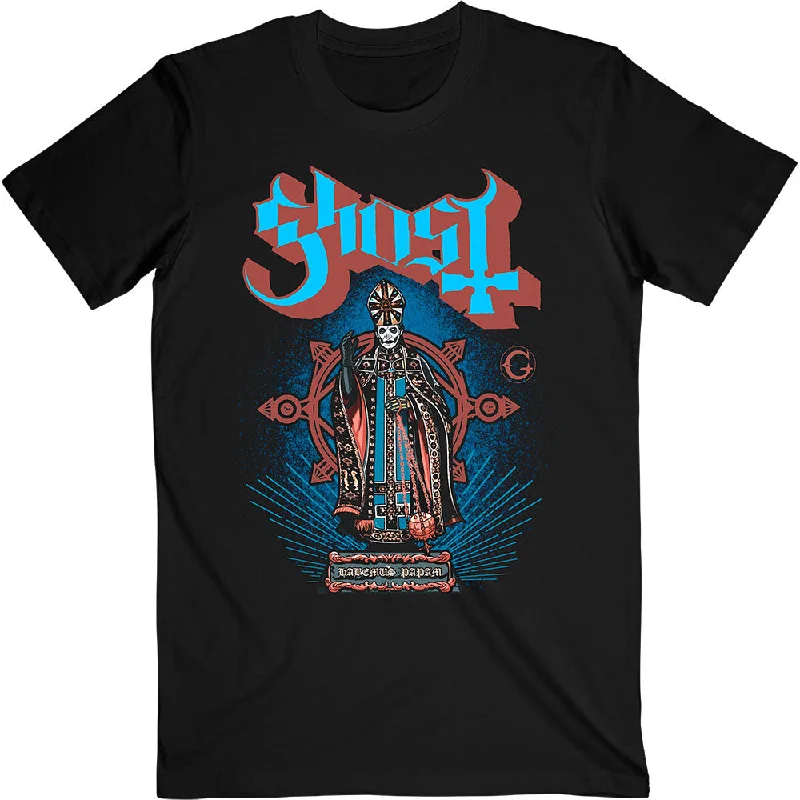 Ghost | Official Band T-Shirt | Habemus Papam Jersey Fabric Tulle Fabric Batik Fabric Ghost | Official Band T-Shirt | Habemus Papam Jersey Fabric Tulle Fabric Batik Fabric