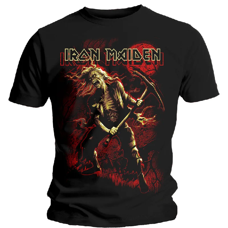 Iron Maiden | Official Band T-Shirt | Benjamin Breeg Red Graphic Front Pockets Side Pockets Patch Pockets Iron Maiden | Official Band T-Shirt | Benjamin Breeg Red Graphic Front Pockets Side Pockets Patch Pockets