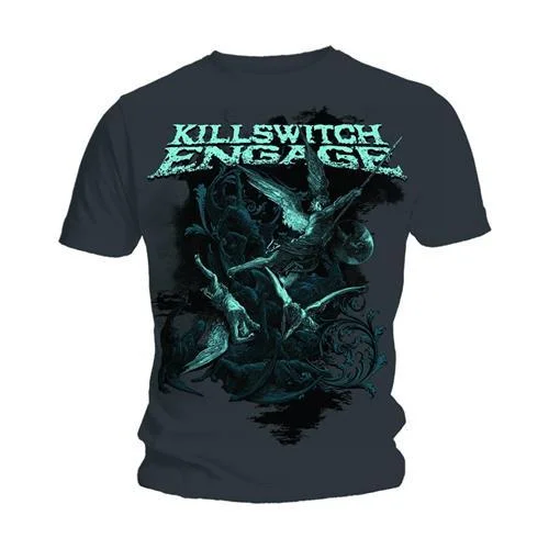 Killswitch Engage T-Shirt: Engage Battle Solid Print Embellished