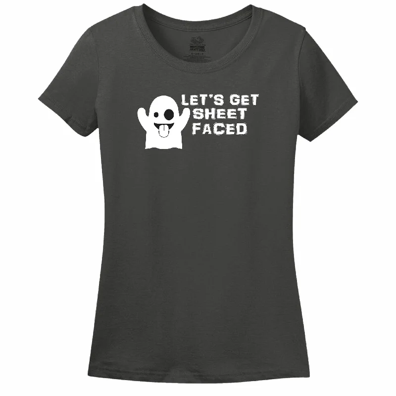 Let's Get Sheet Faced Women's T-Shirt Layered Multi-layer Single Layer