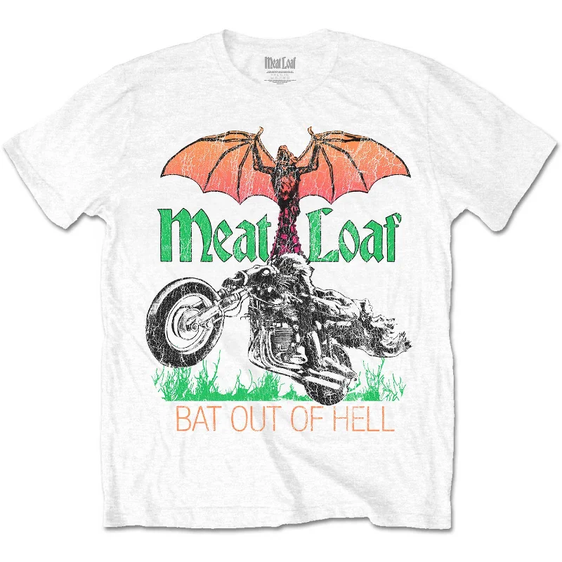 Meat Loaf | Official Band T-shirt | Bat Out Of Hell Polka Dot Checkered Tartan