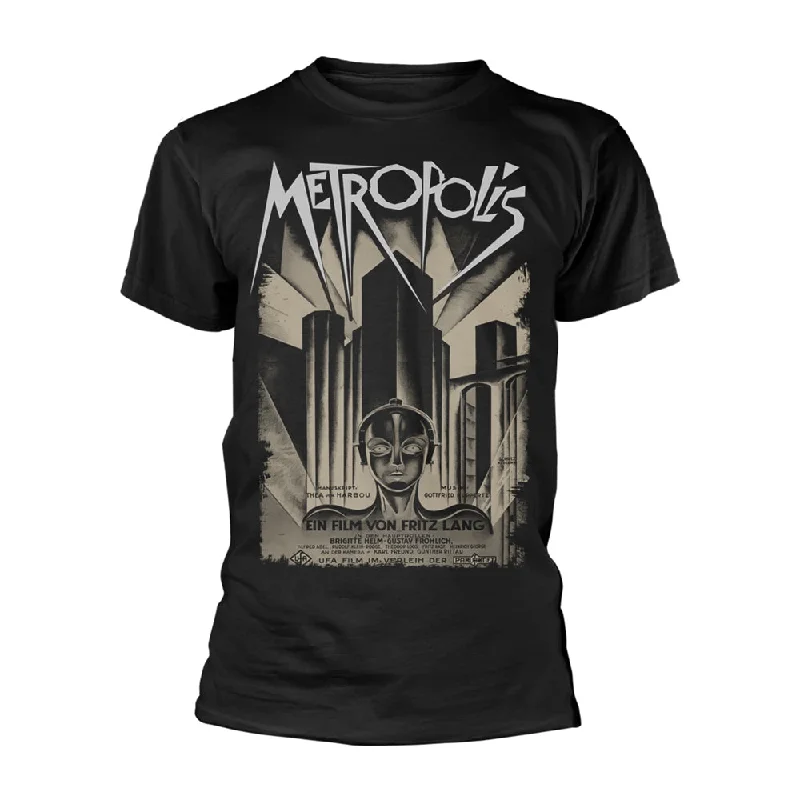 Metropolis Unisex T-shirt: Metropolis - Poster Boxy Fit Fitted Loose