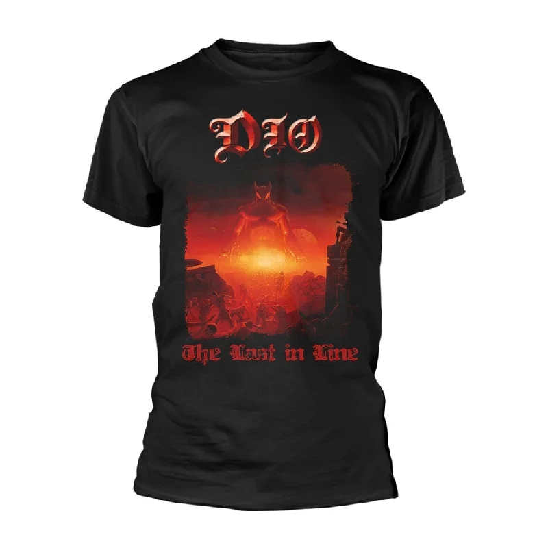 Dio Unisex T-shirt: The Last In Line (back print) Front Pockets Side Pockets Patch Pockets