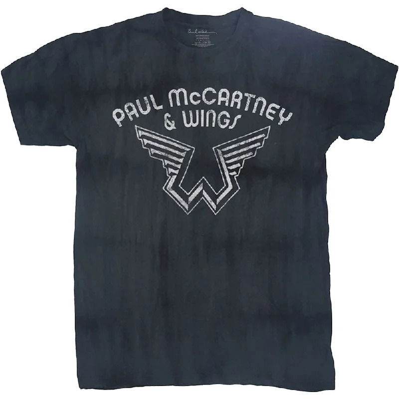 Paul McCartney | Official Band T-Shirt | Logo (Dip-Dye) Fleece Nylon Spandex