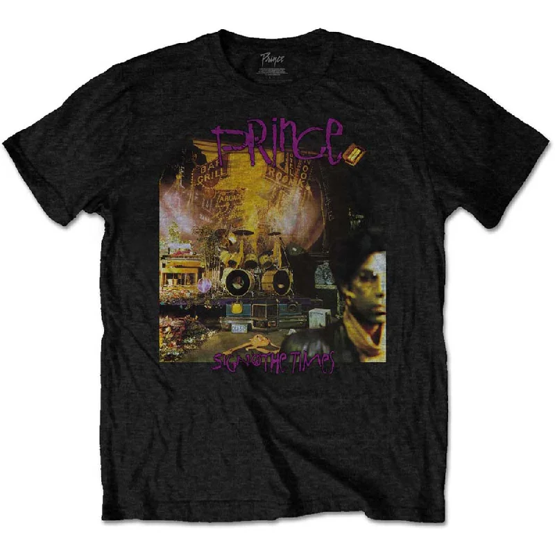 Prince | Official Band T-Shirt | Sign O The Times Album Faux Fur Fabric Real Fur Fabric Shearling Fabric