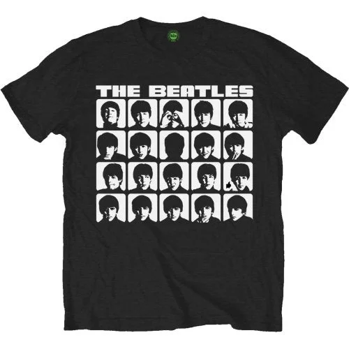 The Beatles | Official Band T-Shirt | Hard Days Night Faces Mono Elegant Classic Vintage