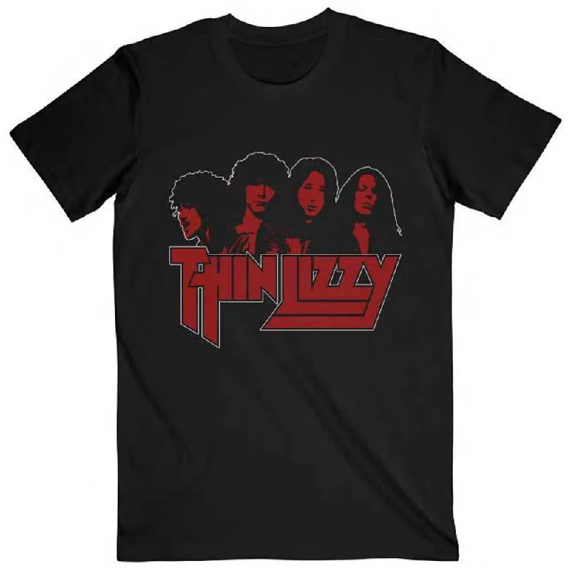 Thin Lizzy | Official Band T-Shirt | Band Photo Logo Welt Pockets Slit Pockets