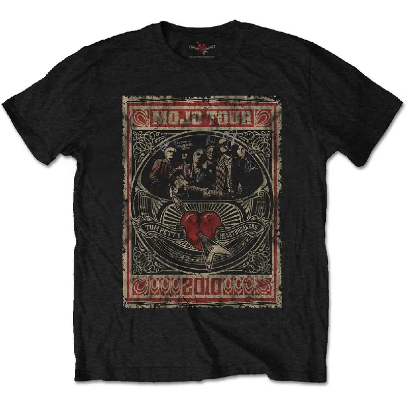 Tom Petty & The Heartbreakers | Official Band T-Shirt | Mojo Tour (Soft Hand Inks) Asymmetrical Pockets Print