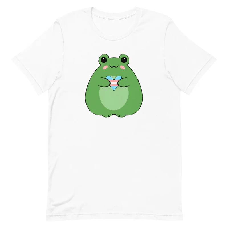 Trans Frog Unisex t-shirt Print Jacquard Patchwork