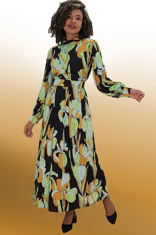 Long Sleeve High Neck Maxi Dress Comfortable Satin Maxi Dress