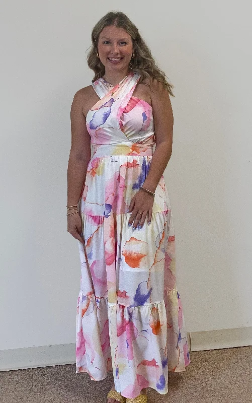 Rain Or Shine Maxi Dress Comfortable Flowy Maxi Dress