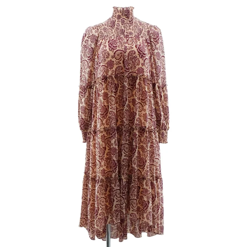 Beige Paisley Maxi Dress Fashionable Printed Maxi Dress