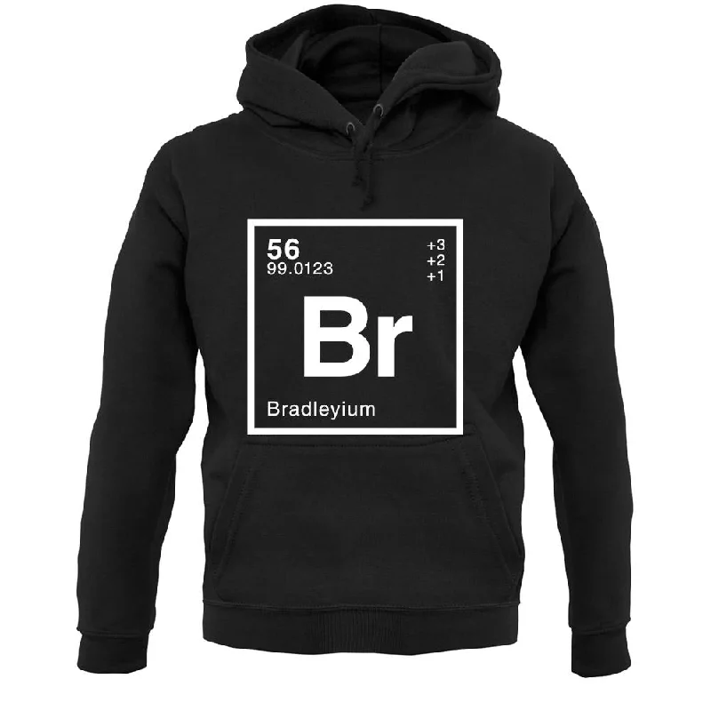 Bradley - Periodic Element Unisex Hoodie Hoodie with Earth Tones Natural Calm