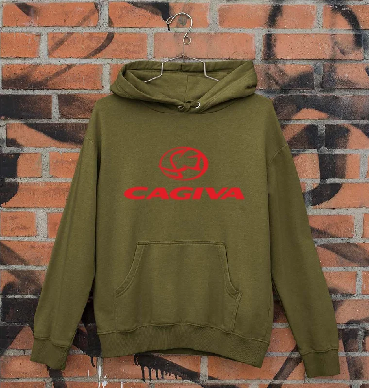 Cagiva Unisex Hoodie for Men/Women Hoodie with High-Low Hem Asymmetrical Trendy