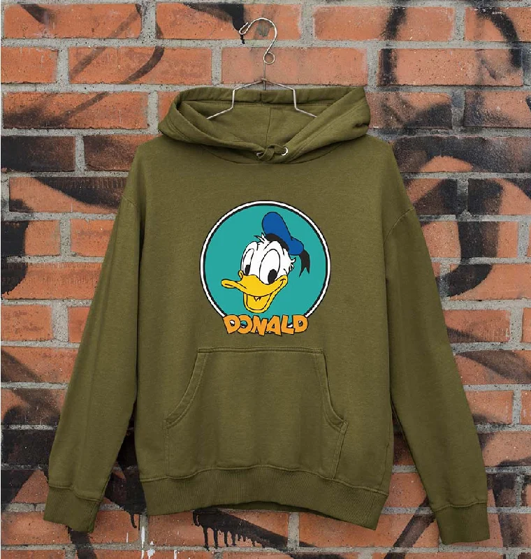 Donald Duck Unisex Hoodie for Men/Women Hoodie with Snap Buttons Easy Quick