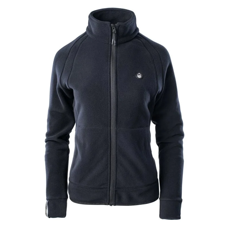 Elbrus Rivoli 190 Polartec Womens Sweatshirt - Navy Hoodie with Embroidery Detailed Premium