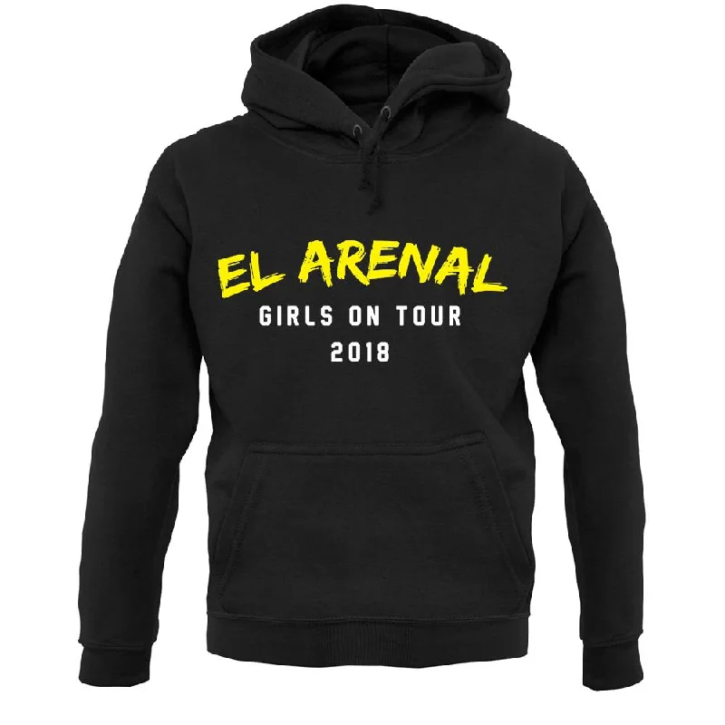 Girls On Tour El Arenal Unisex Hoodie Hoodie with Button Placket Classic Preppy