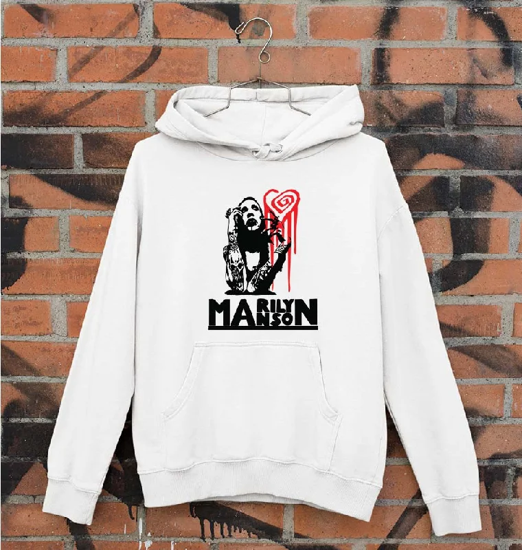 Marilyn Manson Unisex Hoodie for Men/Women Hoodie with Hem Contrast Bold Stylish