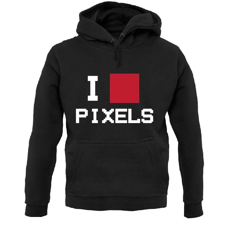 Pixel Heart Unisex Hoodie Oversized Hoodie Comfort Casual