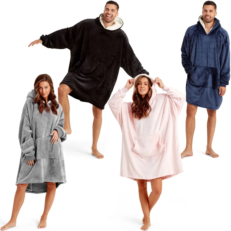 Snuggaroo Sherpa Soft Oversized Hoodie Wearable Blanket Hoodie with Print Artistic Unique Snuggaroo Sherpa Soft Oversized Hoodie Wearable Blanket Hoodie with Print Artistic Unique