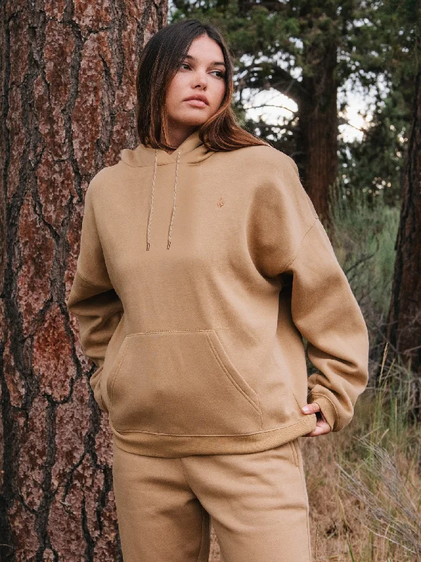 Stone Heart II Hoodie - Mocha Hoodie with Embroidery Detailed Premium