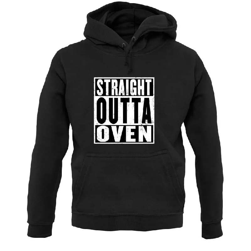 Straight Outta Oven Unisex Hoodie Hoodie with Batwing Sleeves Loose Dramatic