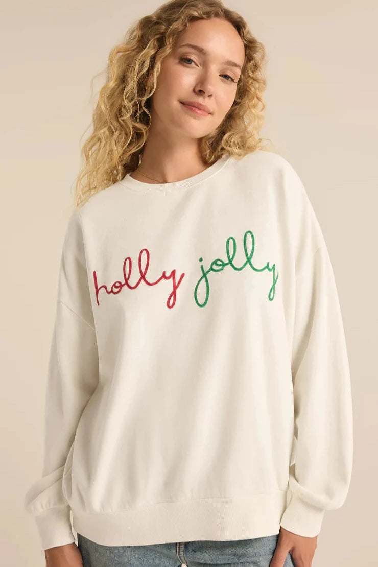 holly jolly sweatshirt Hoodie with Neon Bright Vibrant