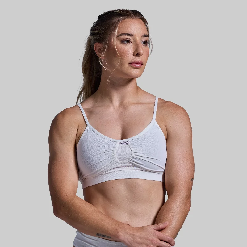 Athleisure Bra (White) Seamless Fit Bra