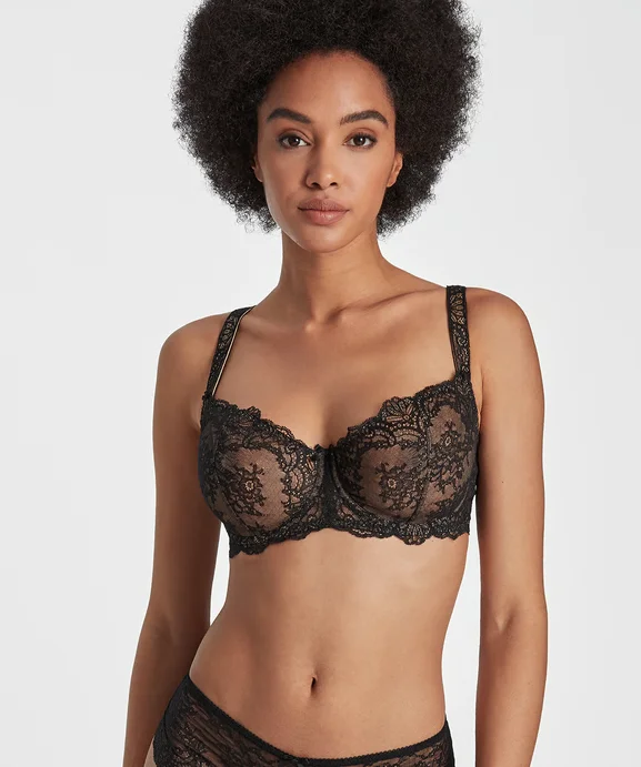 Danse Des Sens Comfort Bra In Black - Aubade Cozy Sleep Bra