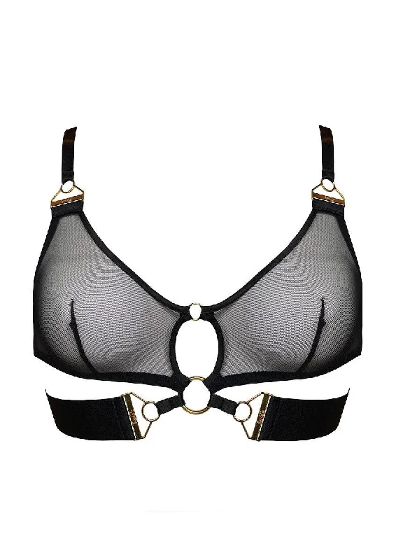 Kora Soft Cup Bra; black - Bordelle Breathable Sports Bra