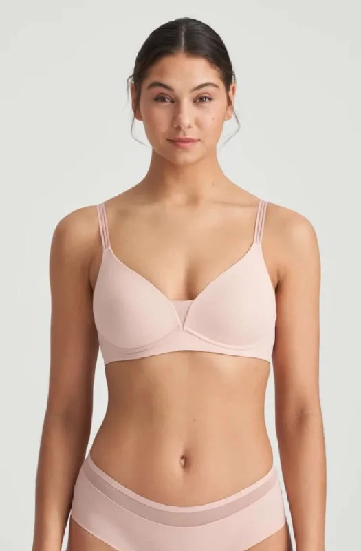 Louie Soft Wireless Bra in Powder Rose Soft Cup Bra