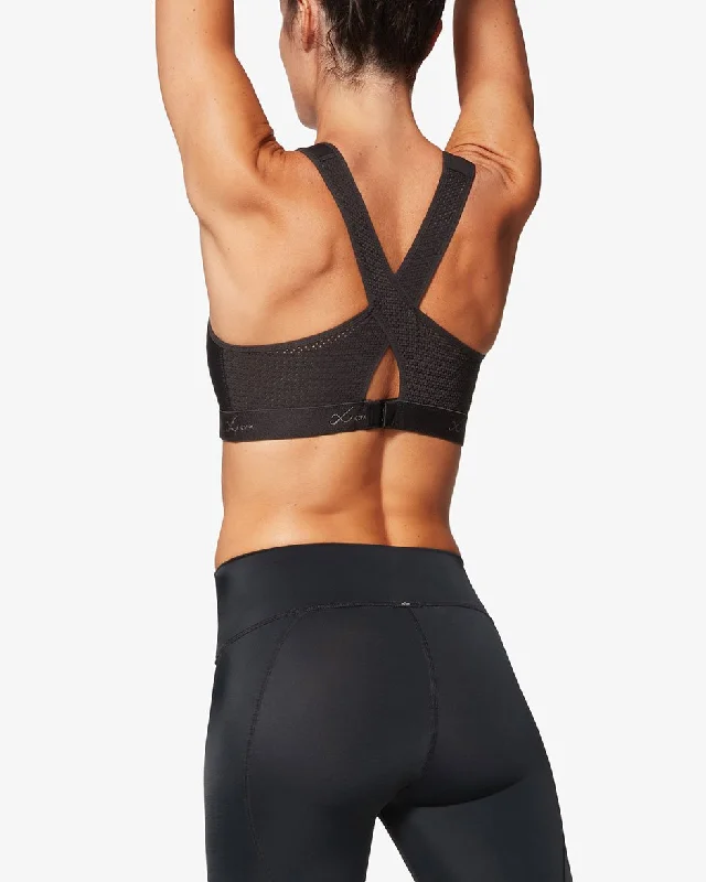 Xtra Support High Impact Sports Bra: Black Supportive Wireless Bra