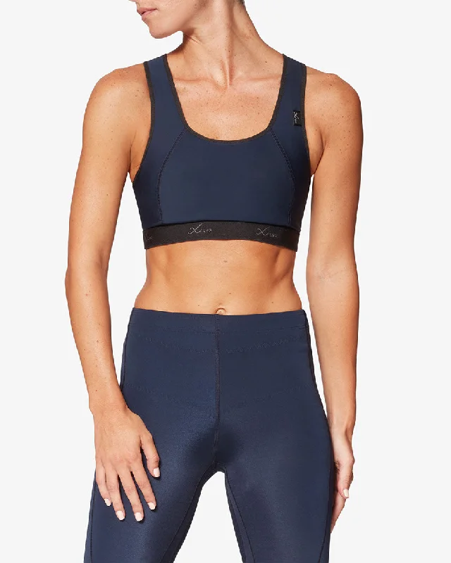 Xtra Support High Impact Sports Bra: True Navy Elegant Cotton Bra