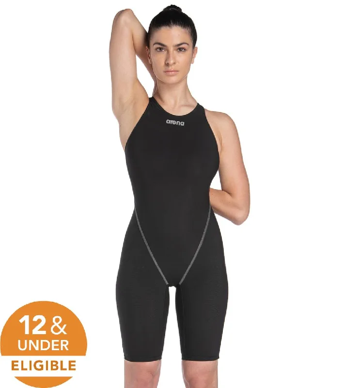 Arena Women's Powerskin ST Next Open Back Tech Suit Swimsuit Black Tie-Back Swimwear