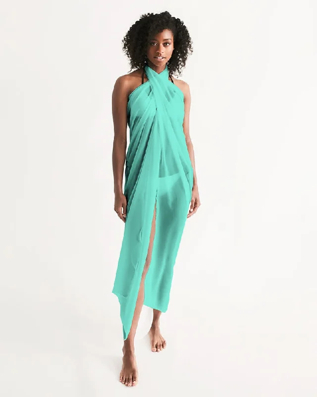 Aqua Swimsuit Cover Up Flowy Sarong Deep-V Swimsuit Design