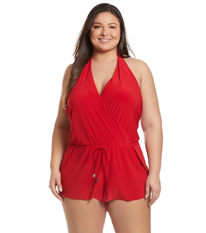 Magicsuit by Miraclesuit Plus Size Bianca Swim Romper Trendy Swimwear Set