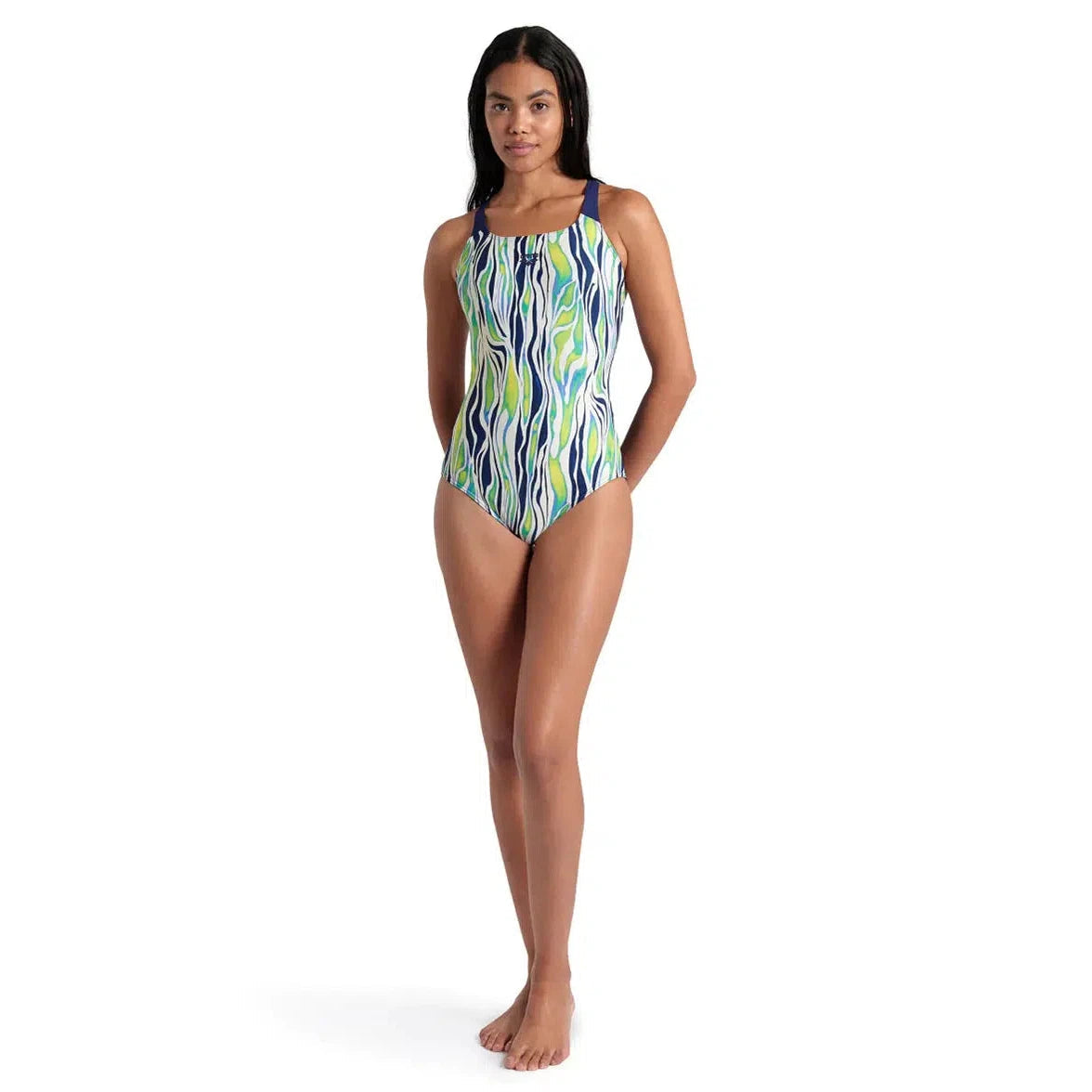 Arena Zebra Stripes Womens Swimsuit - Pro Back Vibrant Bikini Bottoms