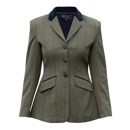 Bellingham Deluxe Stretch Tweed Riding Jacket Front Pockets Side Pockets Patch Pockets