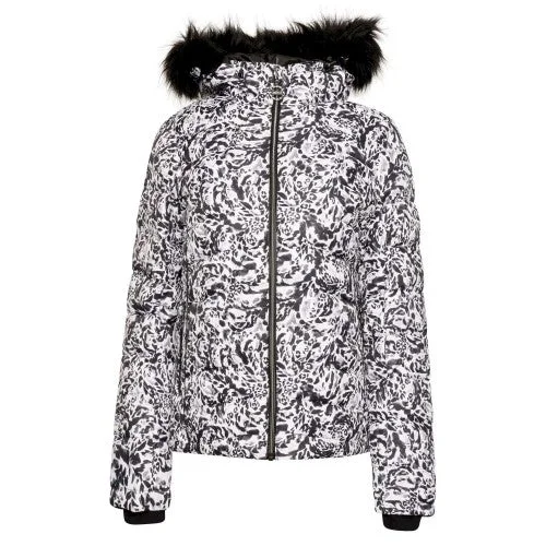 Dare 2B Womens/Ladies Glamorize III Leopard Print Padded Ski Jacket Snapped Jacket Toggled Jacket Drawstring Jacket