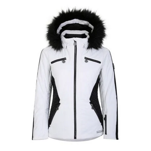 Dare 2B Womens/Ladies Julien Macdonald Mastery Contrast Ski Jacket V-Neck Jacket Boat Neck Jacket Square Neck Jacket